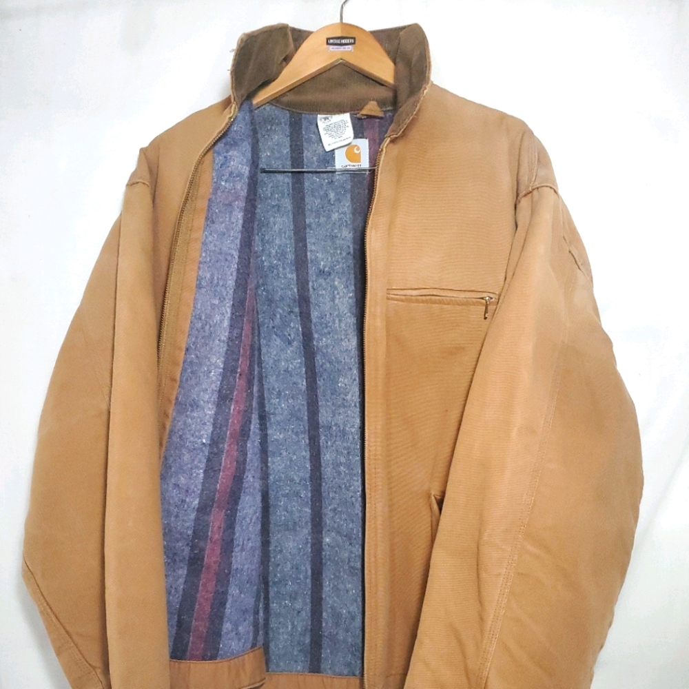 Vintage Carhartt Duck Blanket Canvas Jacket XL